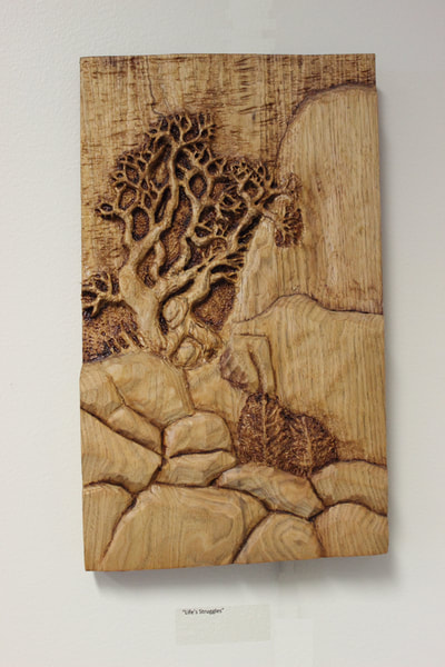 Relief Wood Carving Image